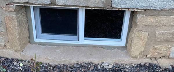 Vinyl Basement Windows Installation