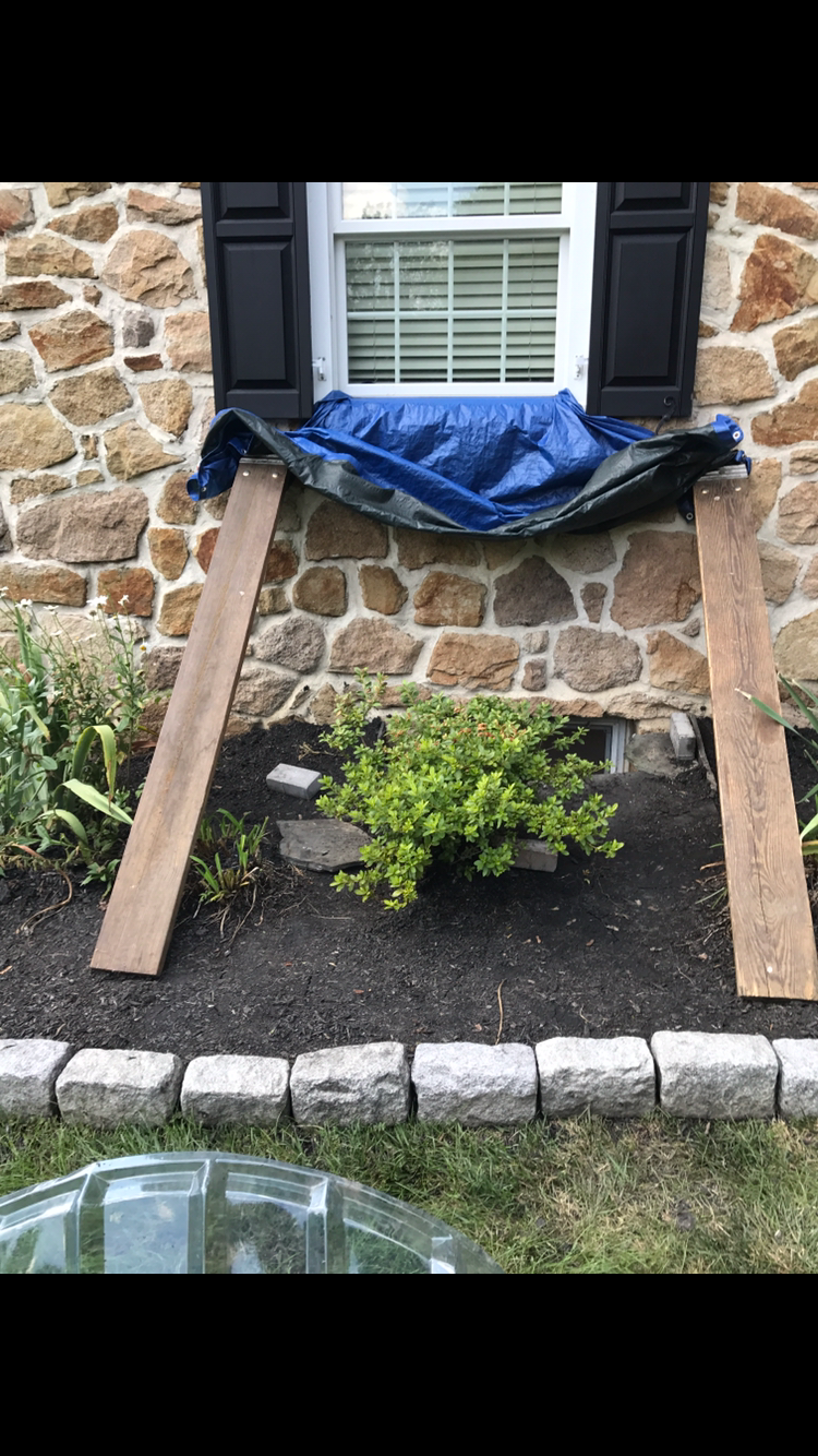 Homeowners Come up with the best ideas to keep water from filling up his window well