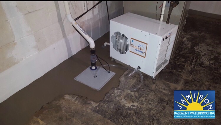 After Sump pump / High volume dehumidifier